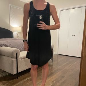 Black jersey dress